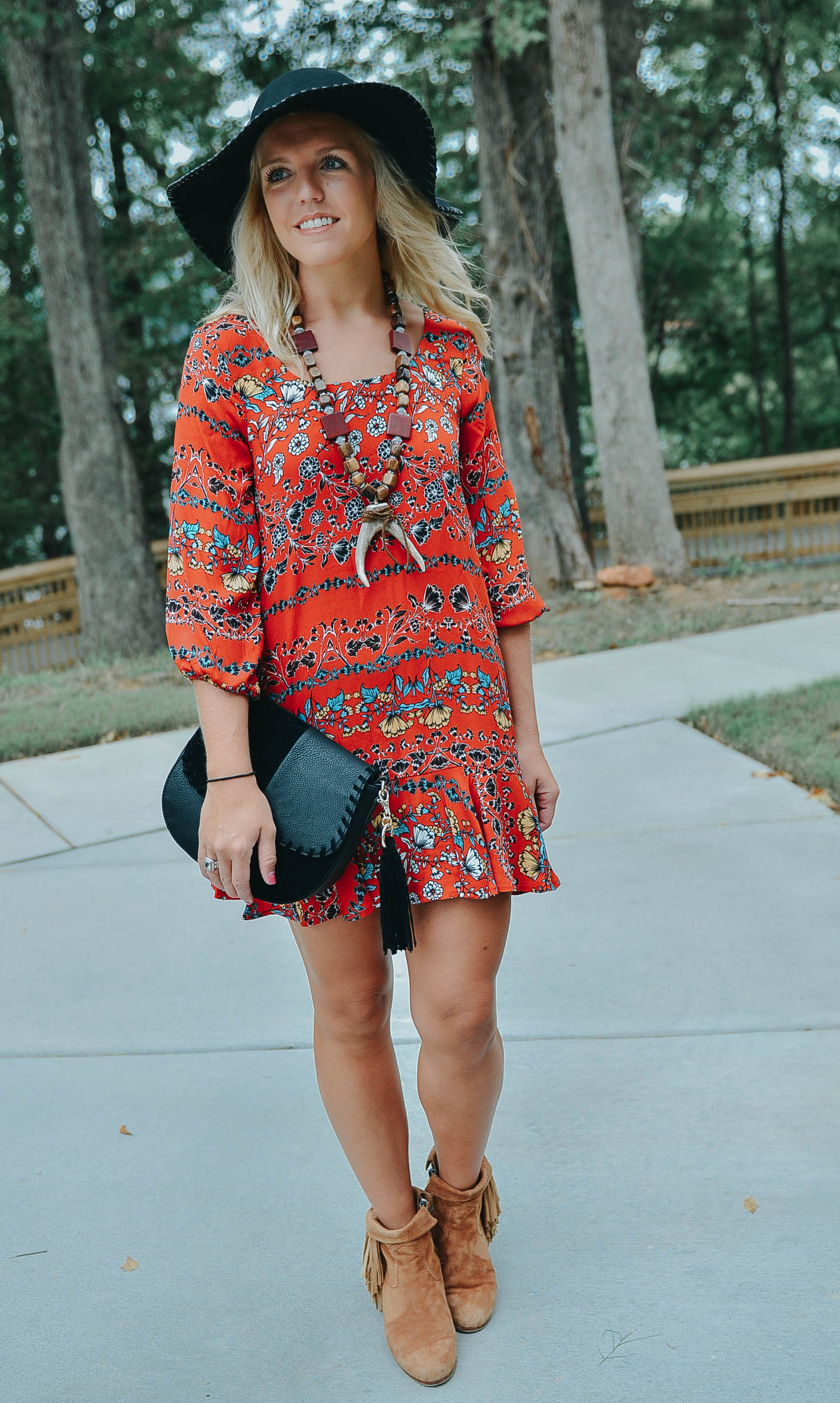 Boho Floral Dress - Reese's HardWear